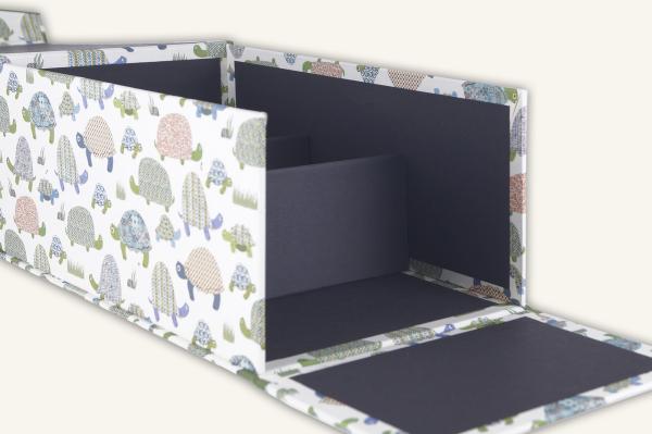 Children's photo album elephants with linen back